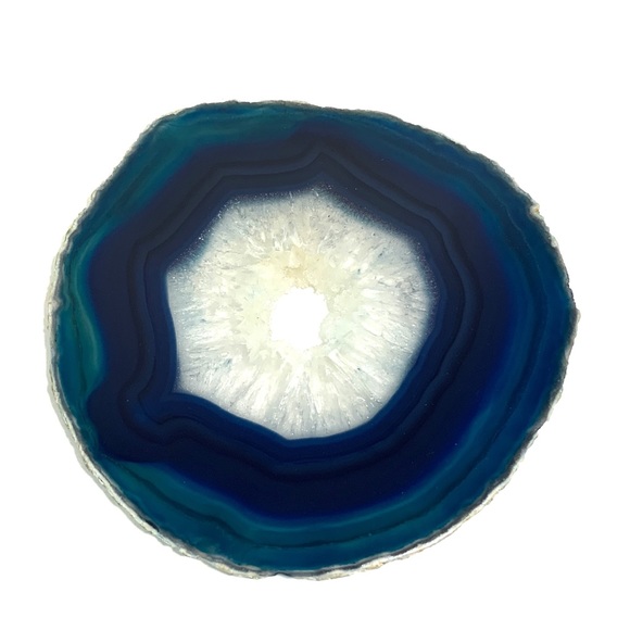 Other - Blue Brazilian Agate Candle Holder
